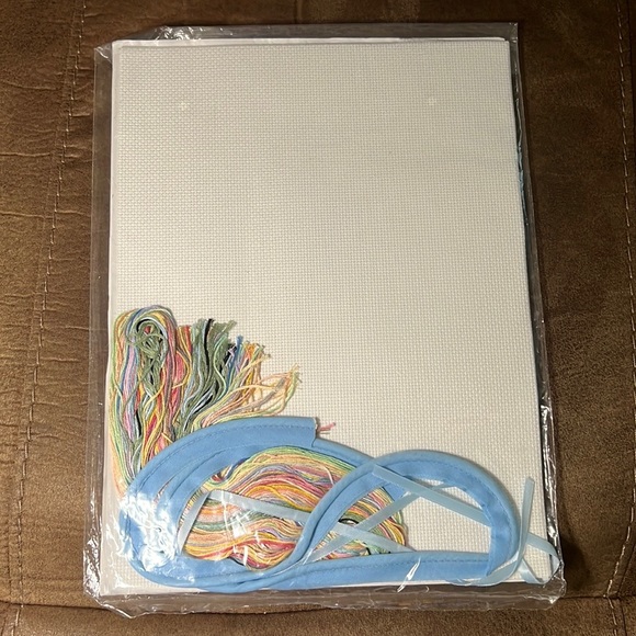 Counted Cross Stitch kit Baby Collection door hanger vintage made in USA - Picture 2 of 5